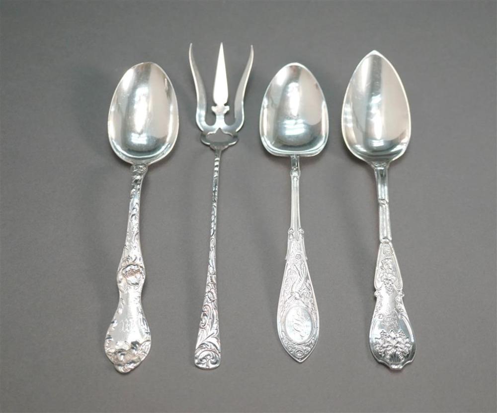 FOUR AMERICAN REPOUSSE AND CHASED