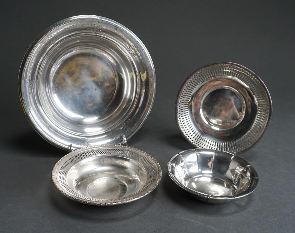 FOUR AMERICAN STERLING SILVER