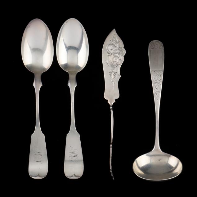 FOUR AMERICAN STERLING SILVER