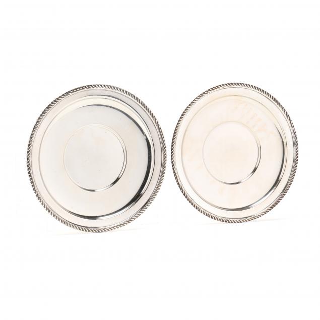 FOUR AMERICAN STERLING SILVER ROUND