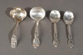 FOUR AMERICAN STERLING SILVER