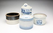 FOUR AMERICAN STONEWARE PIECES
