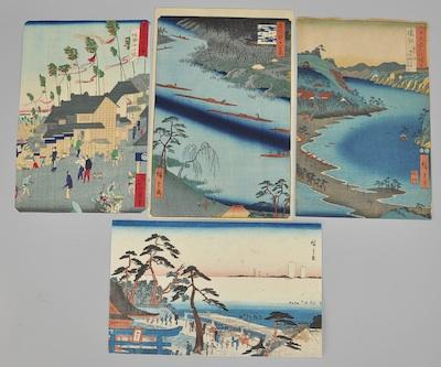 Four Ando Hiroshige Restrikes,