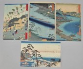 Four Ando Hiroshige Restrikes,