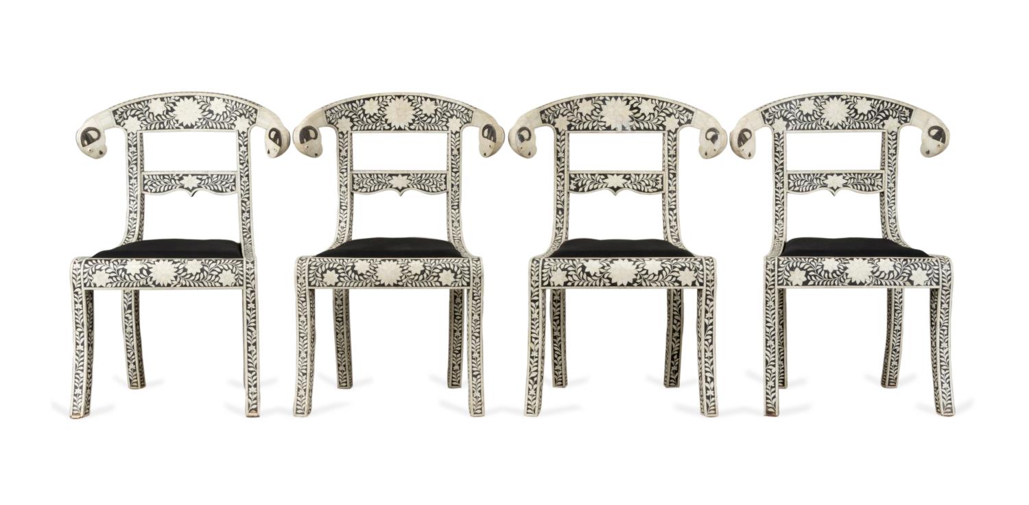 FOUR ANGLO-INDIAN MOGUL STYLE