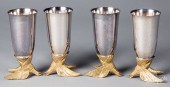 FOUR ANHEUSER BUSCH SILVER PLA