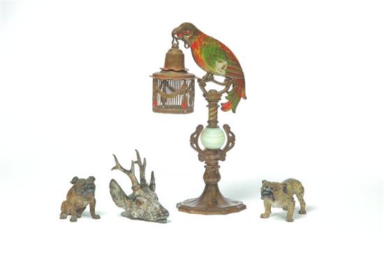 FOUR ANIMAL FIGURES.  Probably