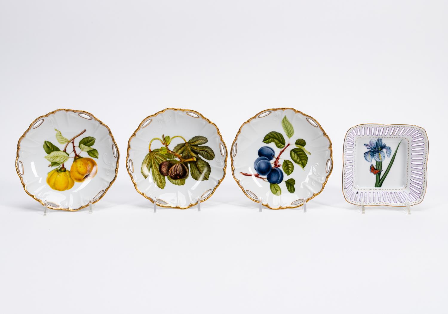 FOUR ANNA WEATHERLEY HAND PAINTED