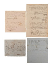 FOUR ANTEBELLUM SLAVE HIRE DOC