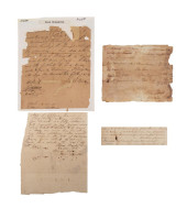 FOUR ANTEBELLUM SLAVE SALE DOC
