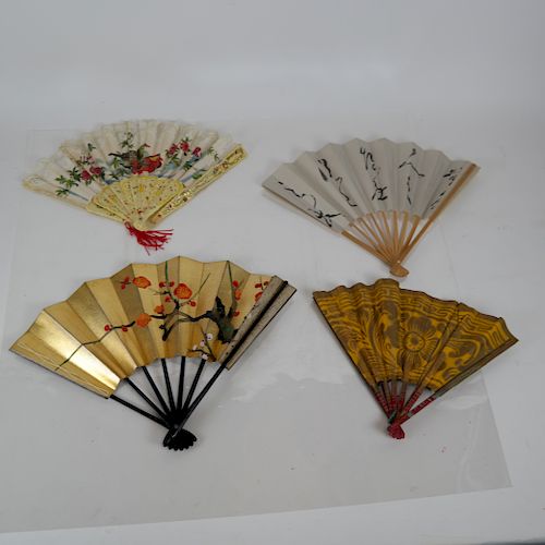 FOUR ANTIQUE AND VINTAGE HAND