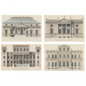 FOUR ANTIQUE ARCHITECTURAL ENG