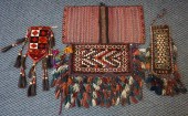 FOUR ANTIQUE CENTRAL ASIAN BAG