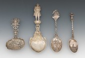 Four Antique Dutch Silver Spoo