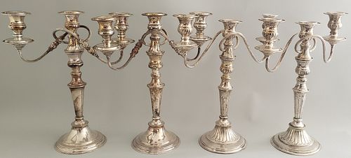 FOUR ANTIQUE ENGLISH SILVER PLATE