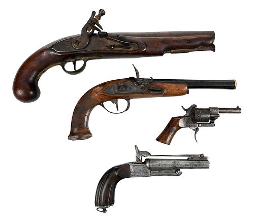 FOUR ANTIQUE EUROPEAN
