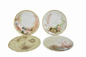 FOUR ANTIQUE FRENCH LIMOGES SH