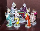 FOUR ANTIQUE GERMAN PORCELAIN