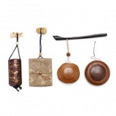 FOUR ANTIQUE JAPANESE INROS 19