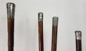 FOUR ANTIQUE STERLING SILVER K