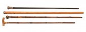 FOUR ANTIQUE SYSTEM CANESFour