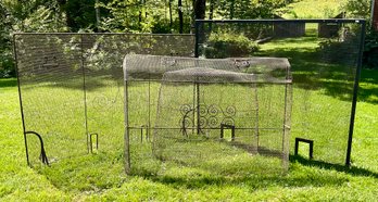 Four antique wrought iron and