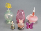 FOUR ART GLASS PERFUMES, PIZZI