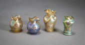 FOUR ART NOUVEAU SILVER OVERLA