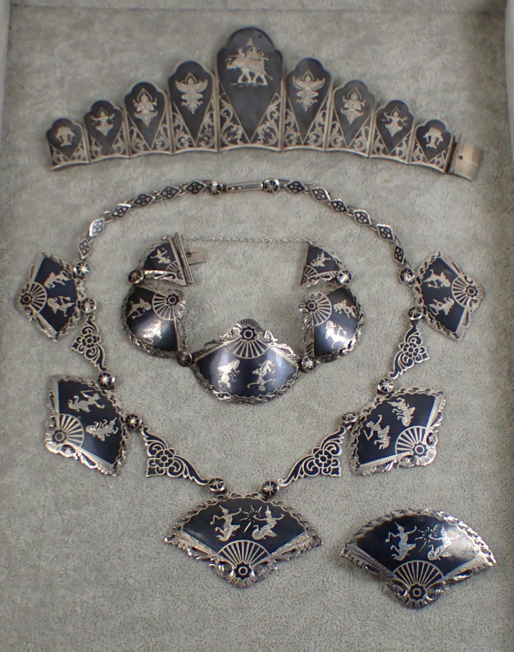 FOUR ARTICLES OF STERLING SILVER