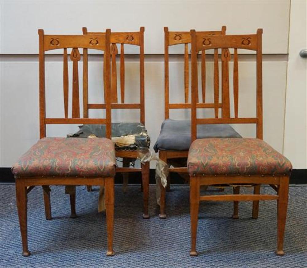 FOUR ARTS & CRAFTS OAK DINING
