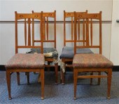 FOUR ARTS & CRAFTS OAK DINING