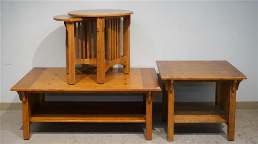 FOUR ARTS & CRAFTS STYLE OAK