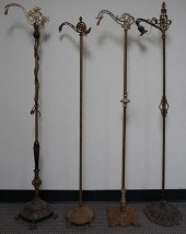 FOUR ARTS & CRAFTS STYLE BRASS