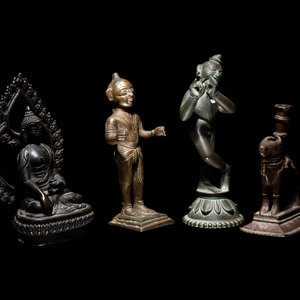 Four Asian Bronze Figures