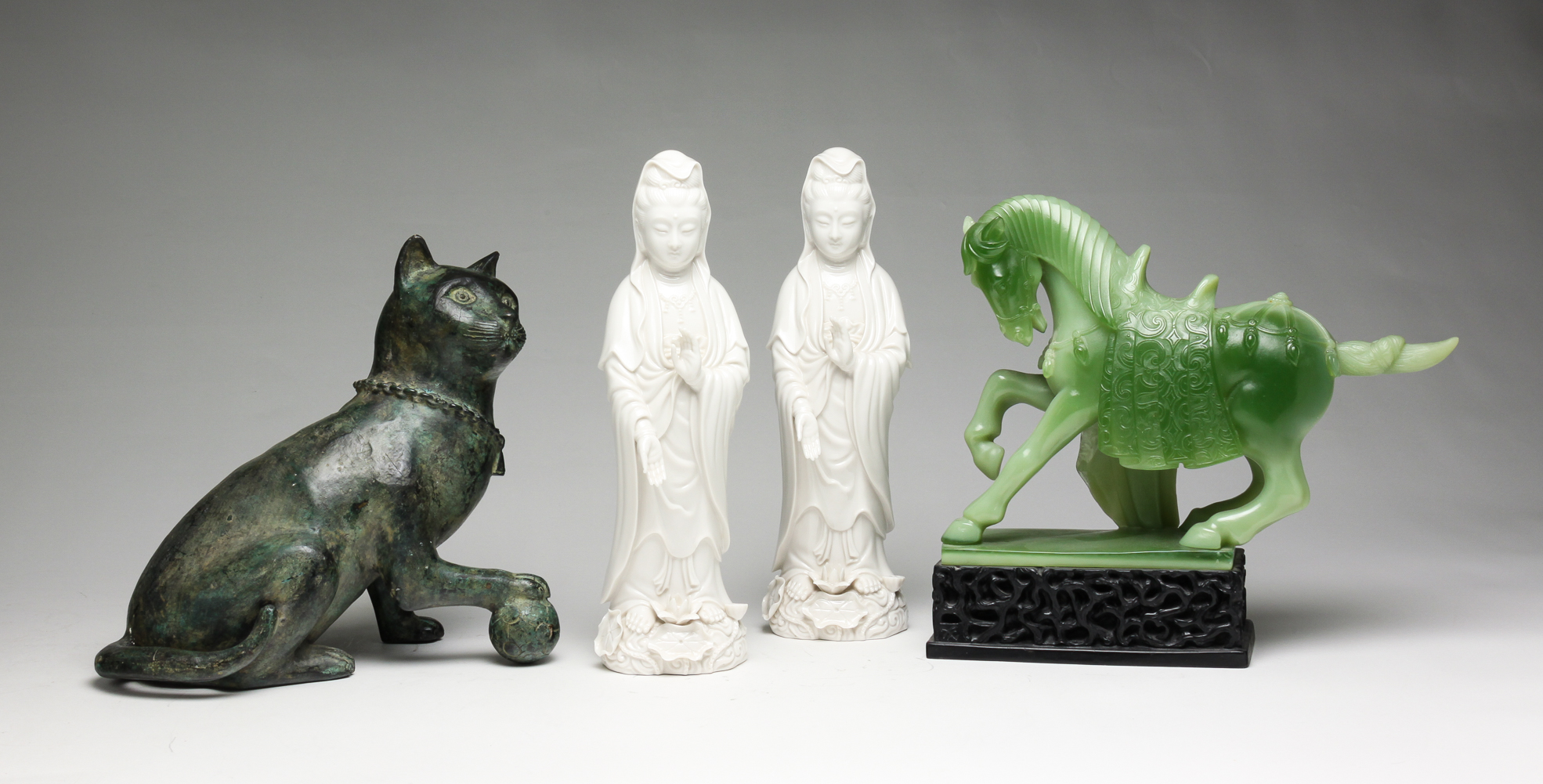 FOUR ASIAN ITEMS INCLUDING BLANC DE
