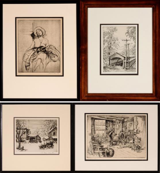 FOUR ASSOCIATED AMERICAN ARTISTS