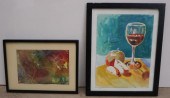 FOUR ASSORTED ARTWORKS, FRAMED
