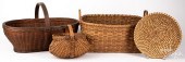 FOUR ASSORTED BASKETSFour asso