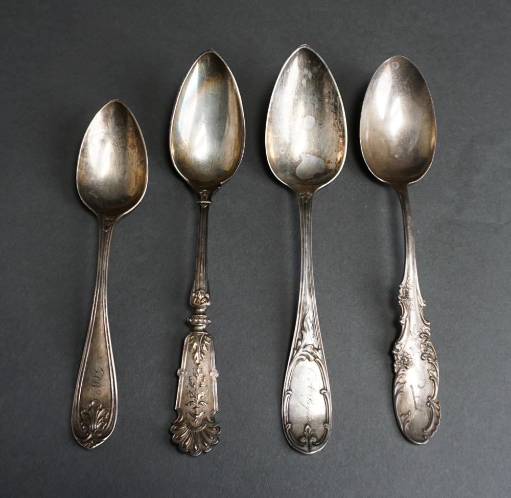 FOUR ASSORTED COIN AND STERLING