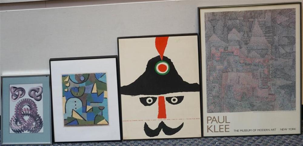 FOUR ASSORTED COLOR PRINTS AND