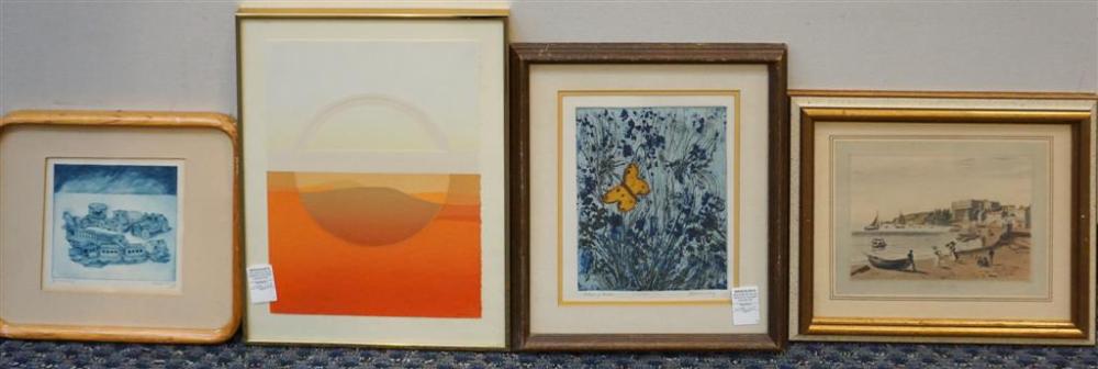 FOUR ASSORTED CONTEMPORARY WORKS OF