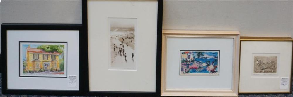 FOUR ASSORTED CONTEMPORARY WORKS OF