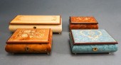 FOUR ASSORTED DECORATED VARNIS
