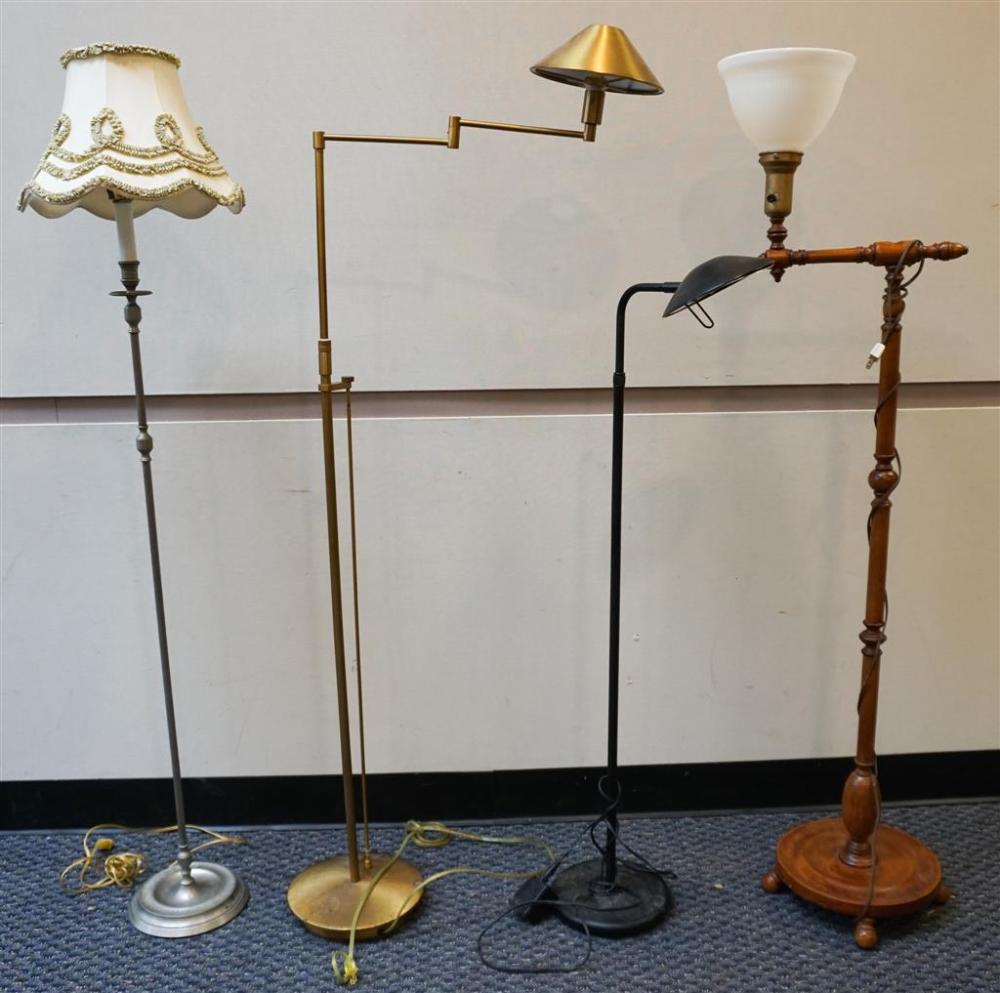 FOUR ASSORTED FLOOR LAMPSFour