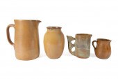 FOUR ASSORTED FOLK ART POTTERY
