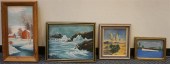 FOUR ASSORTED FRAMED ARTWORKSF