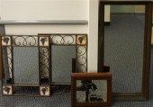 FOUR ASSORTED FRAMED MIRRORSFo