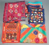FOUR ASSORTED INDIAN MULTICOLO