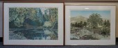 FOUR ASSORTED LARGE FRAMED WOR