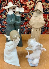 FOUR ASSORTED LLADRO PORCELAIN